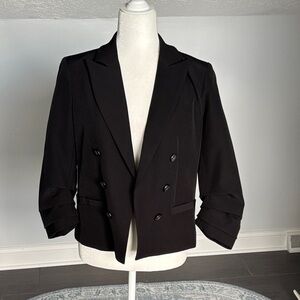 Adrienne Vittadini Black Lined Blazer/Jacket